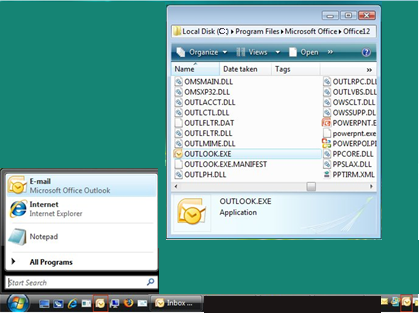 001_outlook_2007 Open Outlook