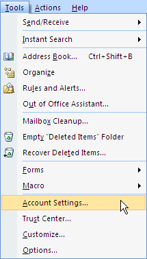 003_outlook_2007 Tools Menu