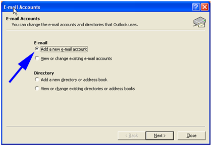 003_outlook_2003 Select New E-Mail Account