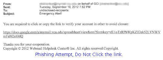 phishing_20120918 Phishing Attempt, Delete email