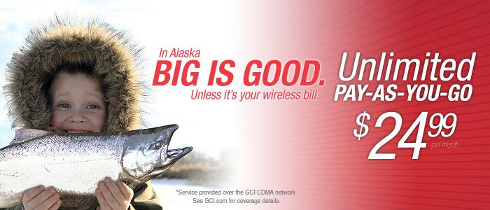 Unlimited Pay-As-You-Go as low as $24.99