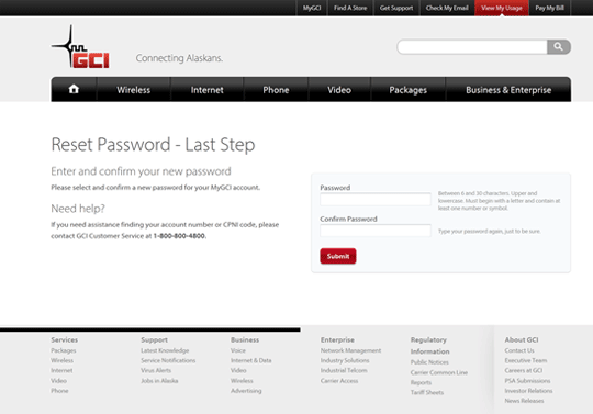 005_pwd_recovery Enter New Password