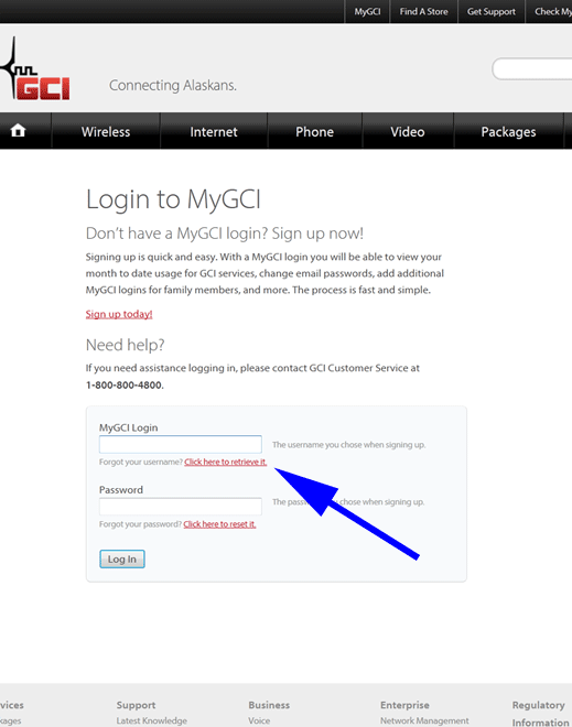 009_mygci_retrieve_link Retrieve Username Link
