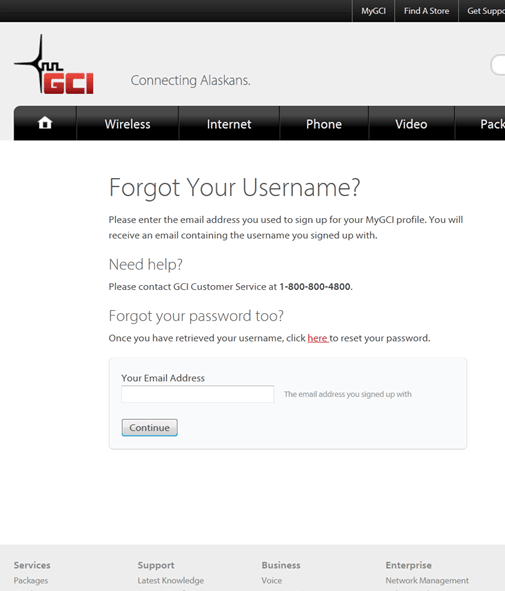 010_retrieve_username Retrieve Screen