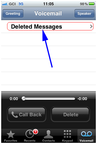 Deleted Message folder