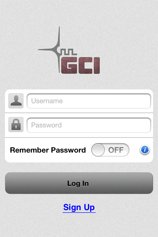 Log In Screen