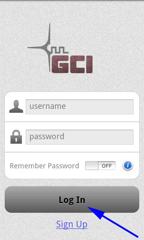 Login button