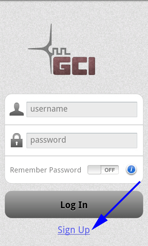 Sign up link