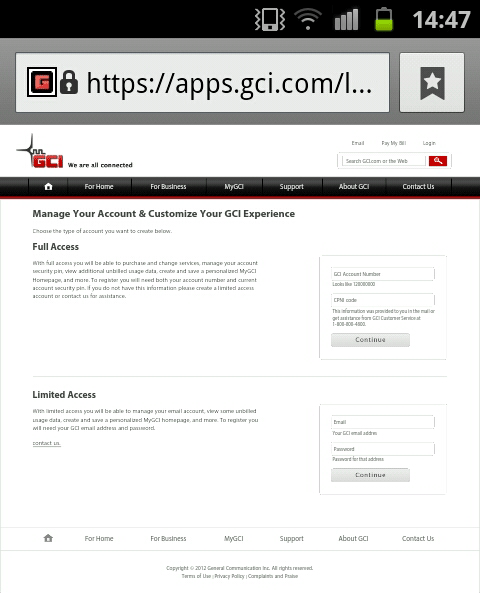 Web Sign Up