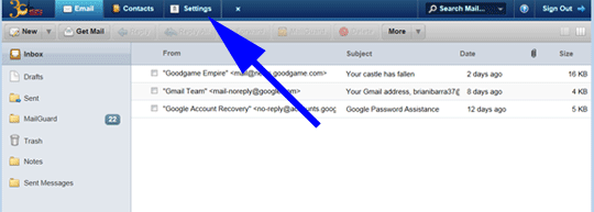 003_forward_inbox Settings