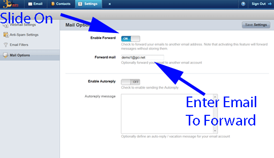 006_forward_email Forward On and Email Address