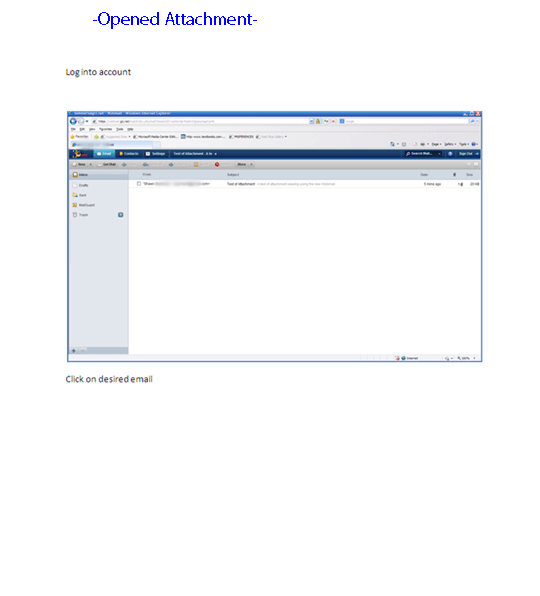 Opened attachment