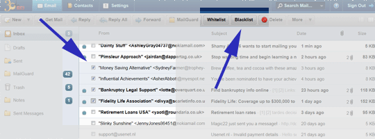 Blacklist Multiple Messages