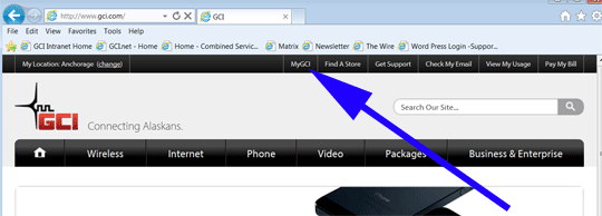 Click MyGCI