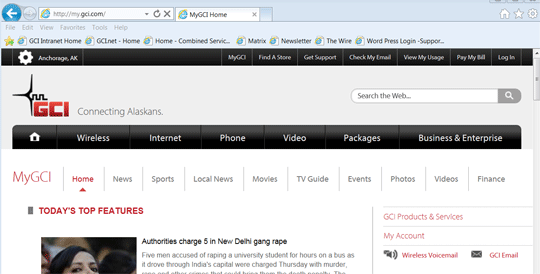 MyGCI Page