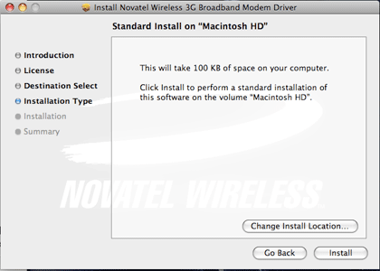 Start Installation
