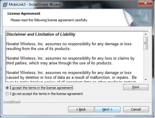 Licence Agreement Accept