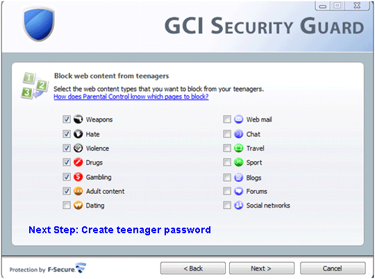 Web Content for Teenagers